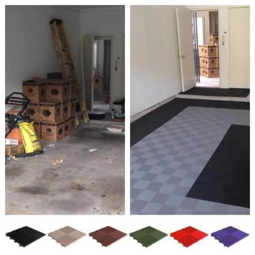 Perforated Garage Floor Tiles - 12x12-inch