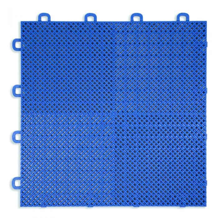 Perforated Modula Floor Tile - Blue - T2US45