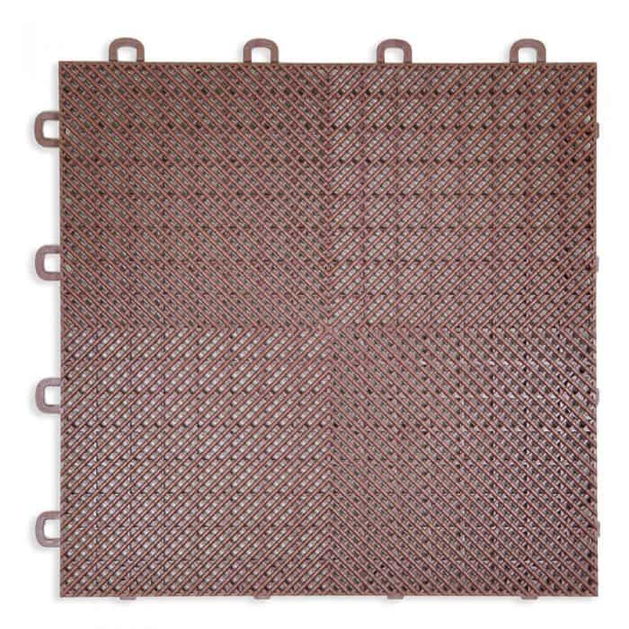 Perforated Modula Floor Tile - Brown - T2US52