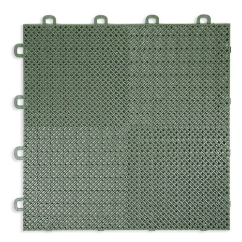 Perforated Modula Floor Tile - Green - T2US50