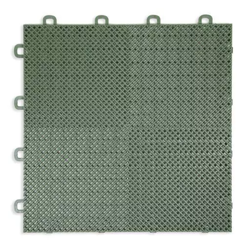 Perforated Modula Floor Tile - Green - T2US50