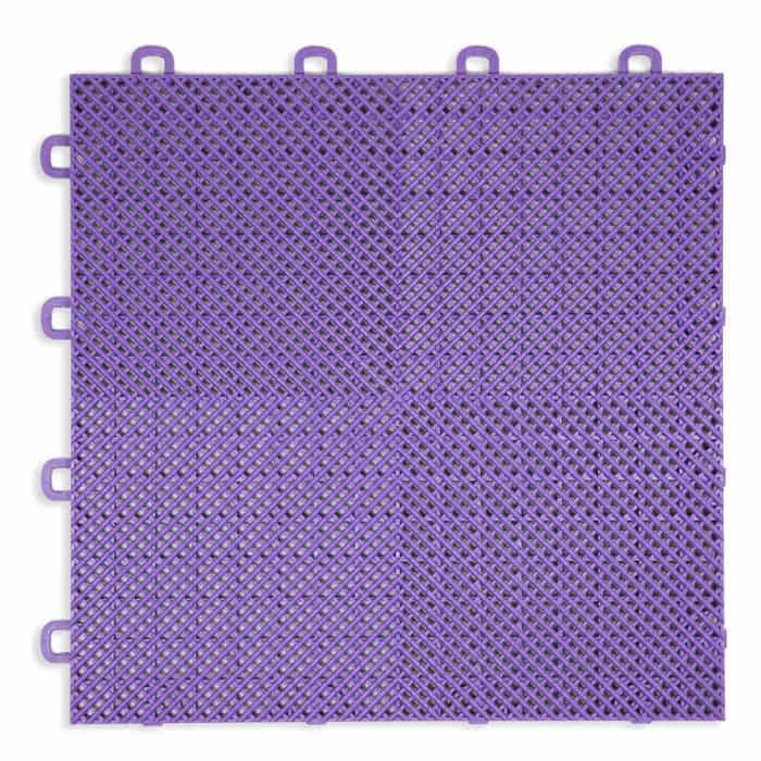 Perforated Modula Floor Tile - Purple - T2US61