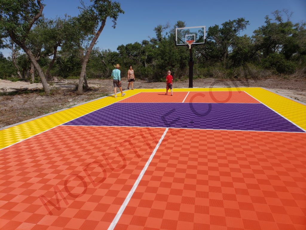 Backyard Basketball Court Flooring