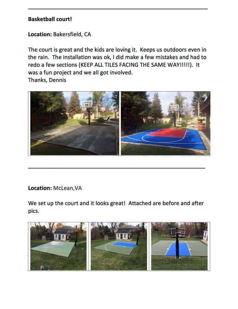 VersaCourt  Half Court Basketball Court Kits