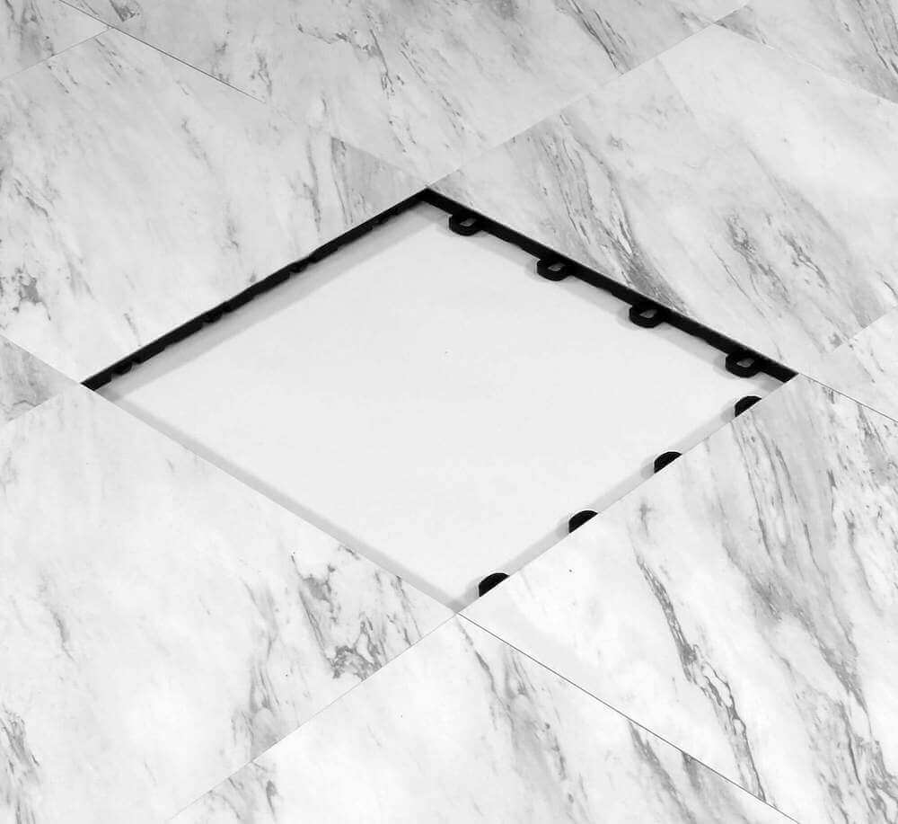 Marble Interlocking Floor Tiles for Basements & Trade Shows