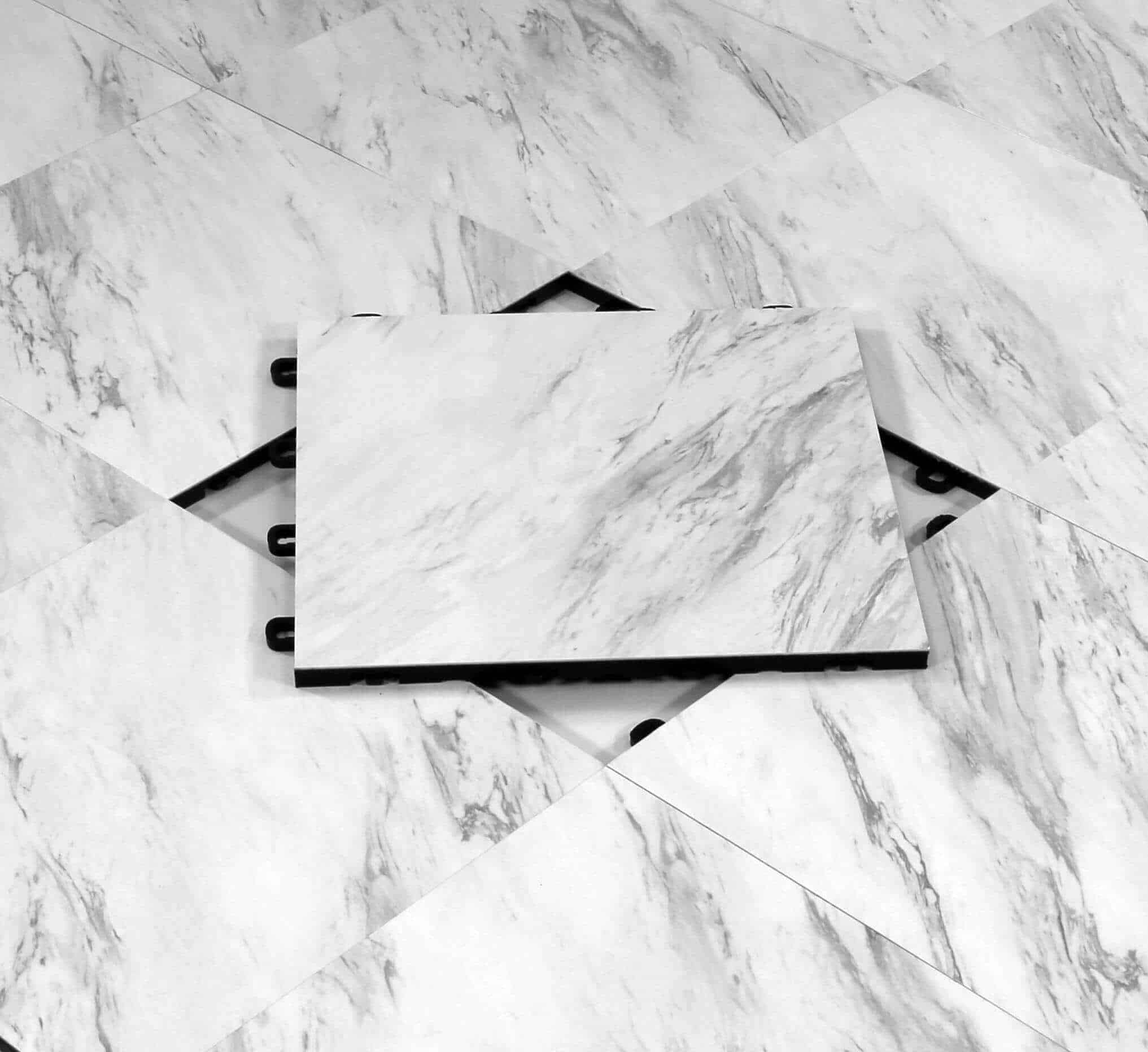 Black and deals white marble tile