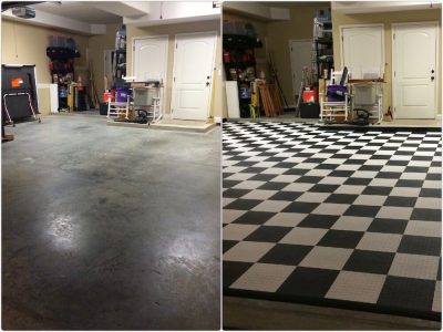 Garage Floor Tiles Interlocking, Modutile Garage Flooring Interlocking Tiles