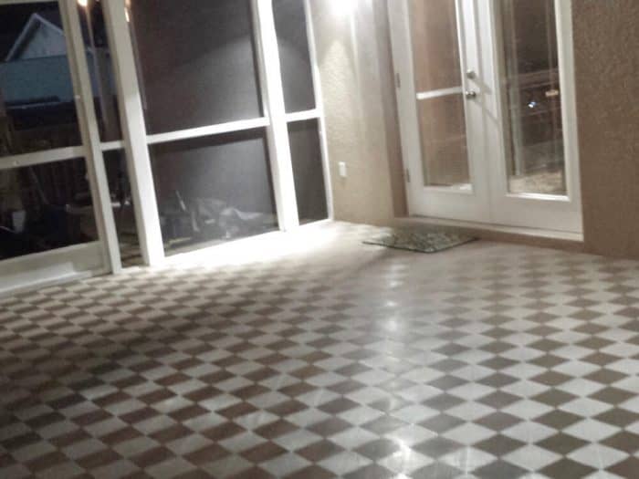 patio floor tile perforated gray