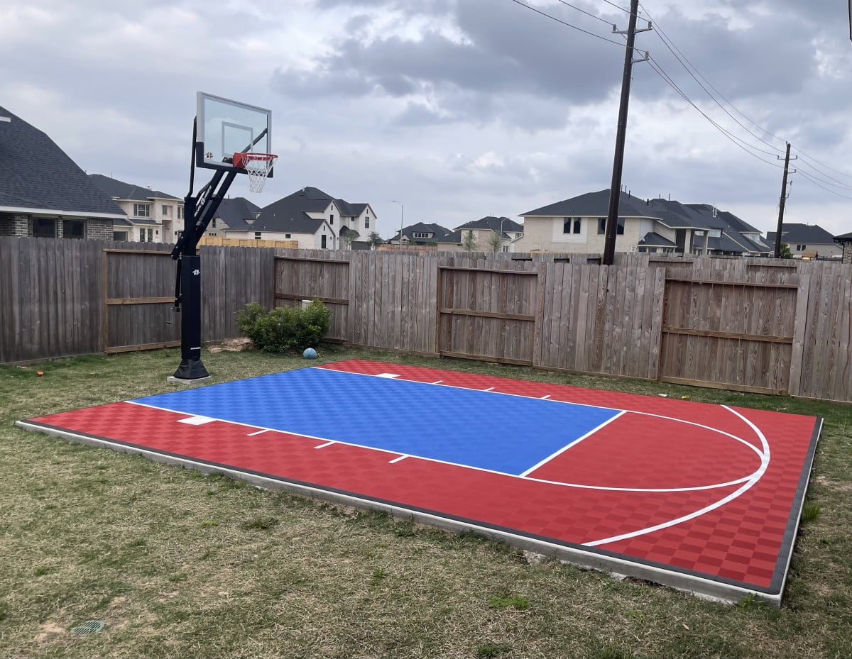 Concrete Basketball Court Design How Much Does A Sport Court Cost 