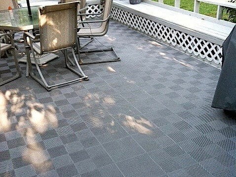 Perforated Interlocking Patio Tiles (also for Decks)