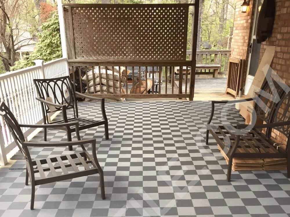 Perforated Interlocking Patio Tiles (also for Decks)