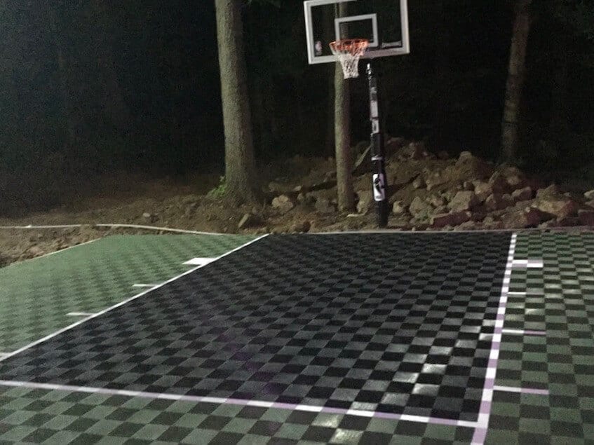 ModuTile DIY backyard basketball court floor