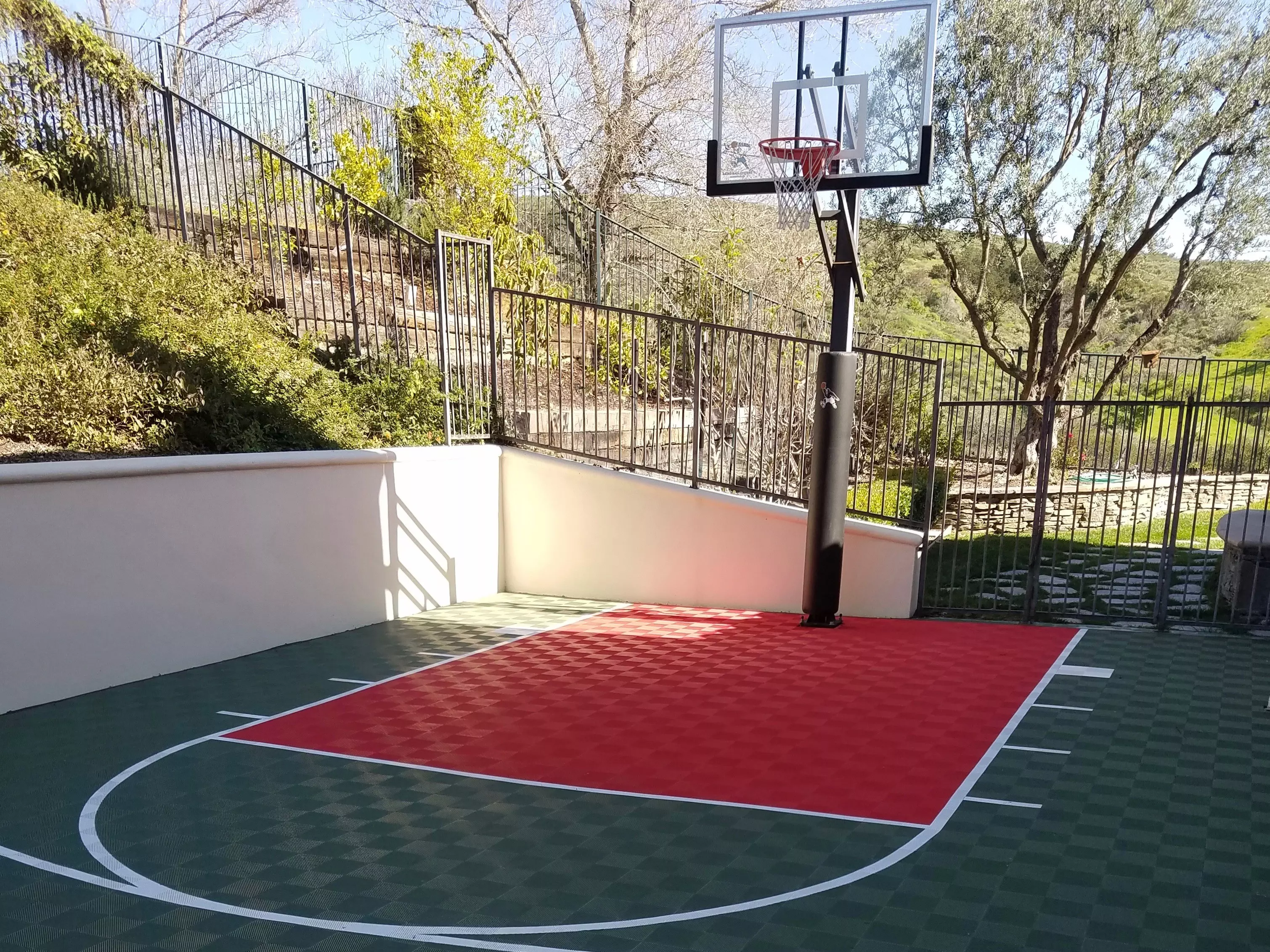 outdoor basketball court flooring customer reviews - coto de caza, CA