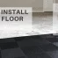 How to install garage floor tiles