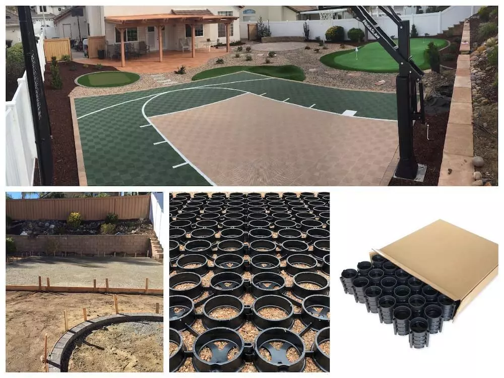 Basketball Court Gravel Paver Base