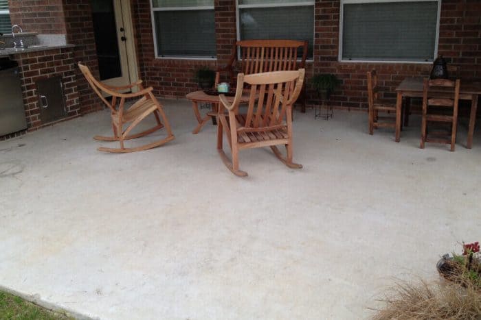 Interlocking Patio Floor Tiles - before