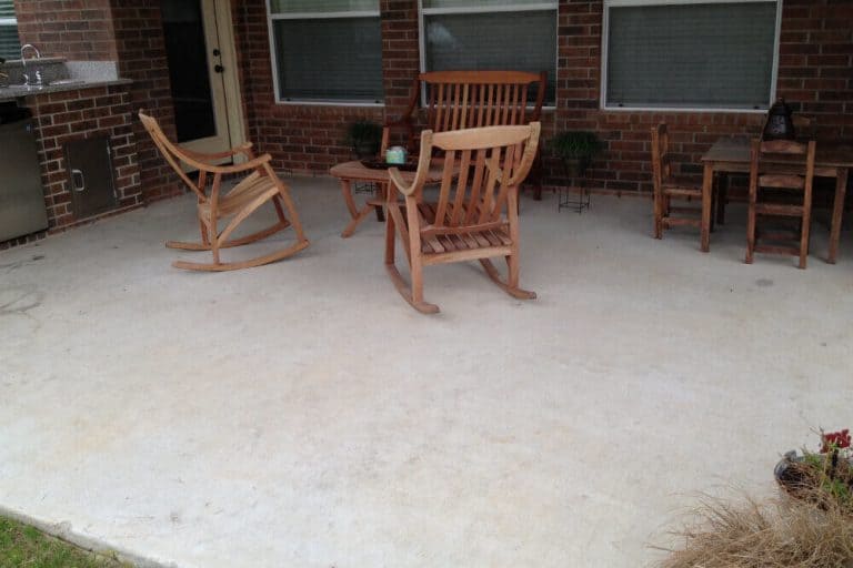 Perforated Interlocking Patio Tiles over concrete Made in USA