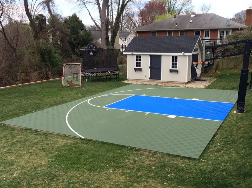 Tour Greens Michigan  Backyard Basketball Court Installers