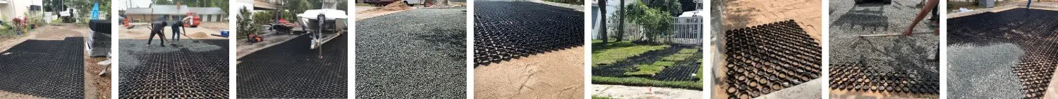 interlocking paver In Use – Parking, Driveway – Gravel & Grass Interlocking paver Parking Driveway