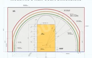 ModuTile Basketball Half Court Dimensions