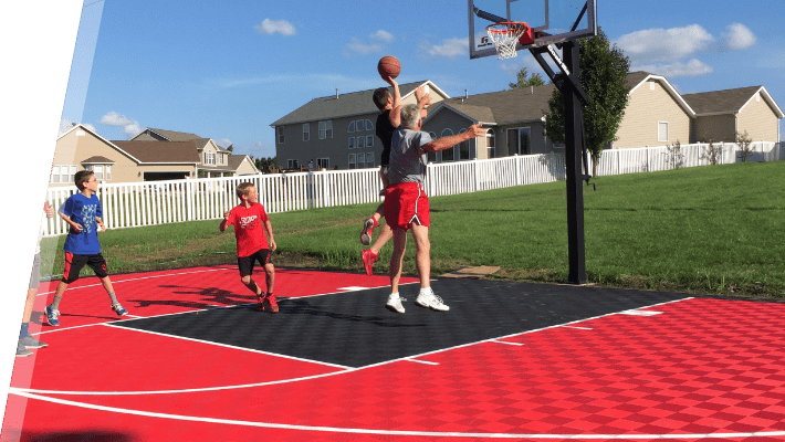 Backyard Basketball Court Kit ModuTile