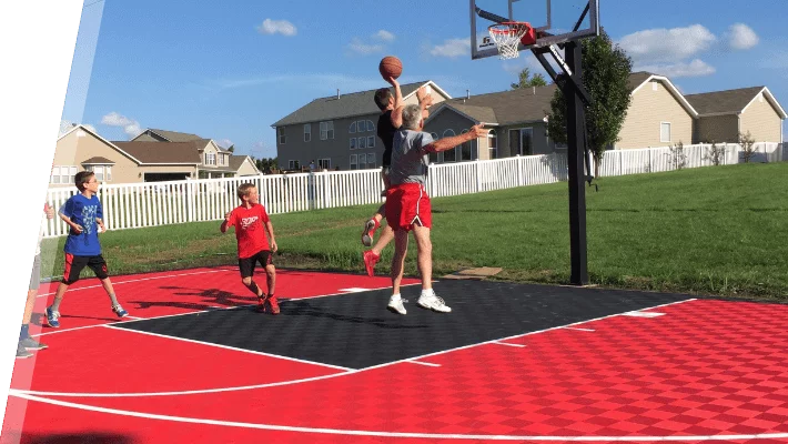 Backyard Basketball Court Kit ModuTile