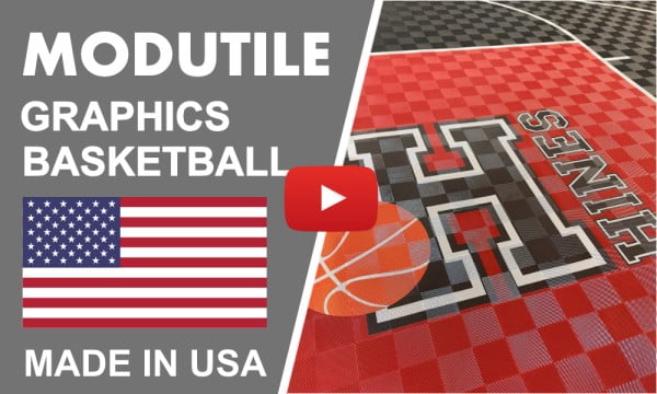 Custom Name Graphic H - Basketball Court Flooring ModuTile