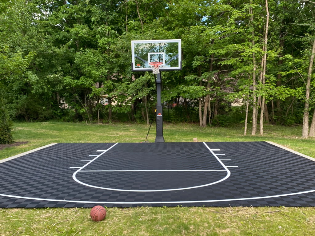 Sport Basketball Court Floor, 30x25, Kit - ModuTile Sport Tiles