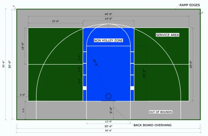 Multi-Sport Pickleball and Basketball