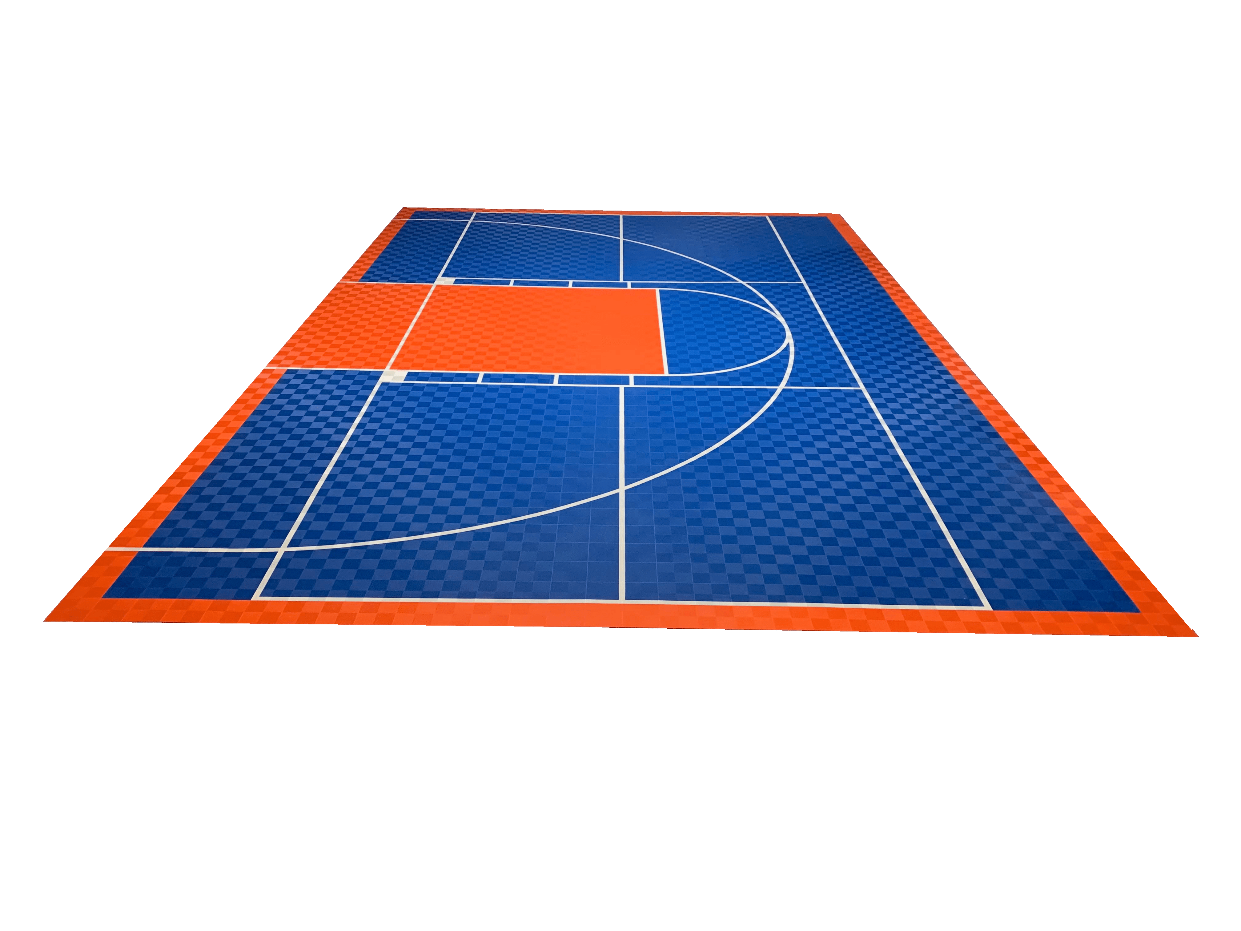 30x30 Basketball Half-Court Floor, Kit - ModuTile Sport Tiles