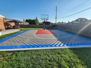 Sport Basketball Court Floor, 30x25, Kit - ModuTile Sport Tiles